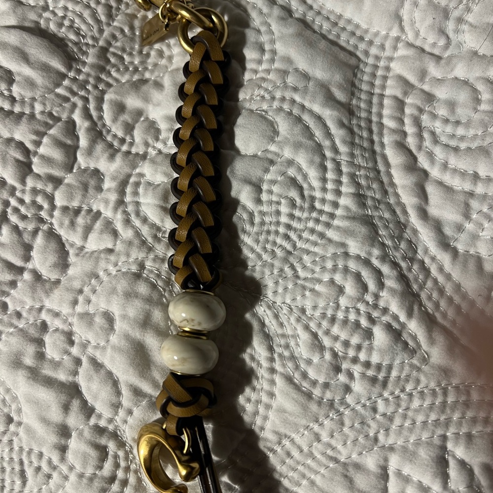 Coach braided bag charm